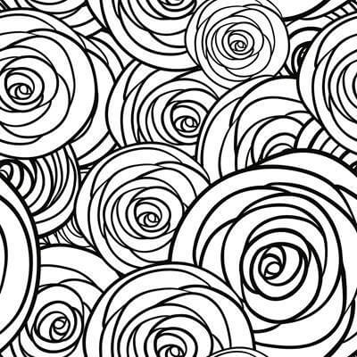 Papel de Parede Adesivo Para Colorir Rosas 141959077 - Papel na Parede