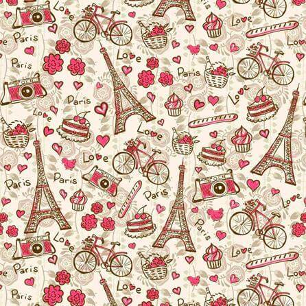 Papel de Parede Adesivo Paris Rosa 207508309 - Papel na Parede