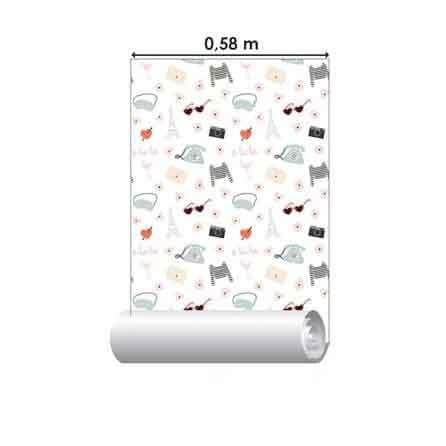 Papel de Parede Adesivo Paris Tumblr N139 - Papel na Parede