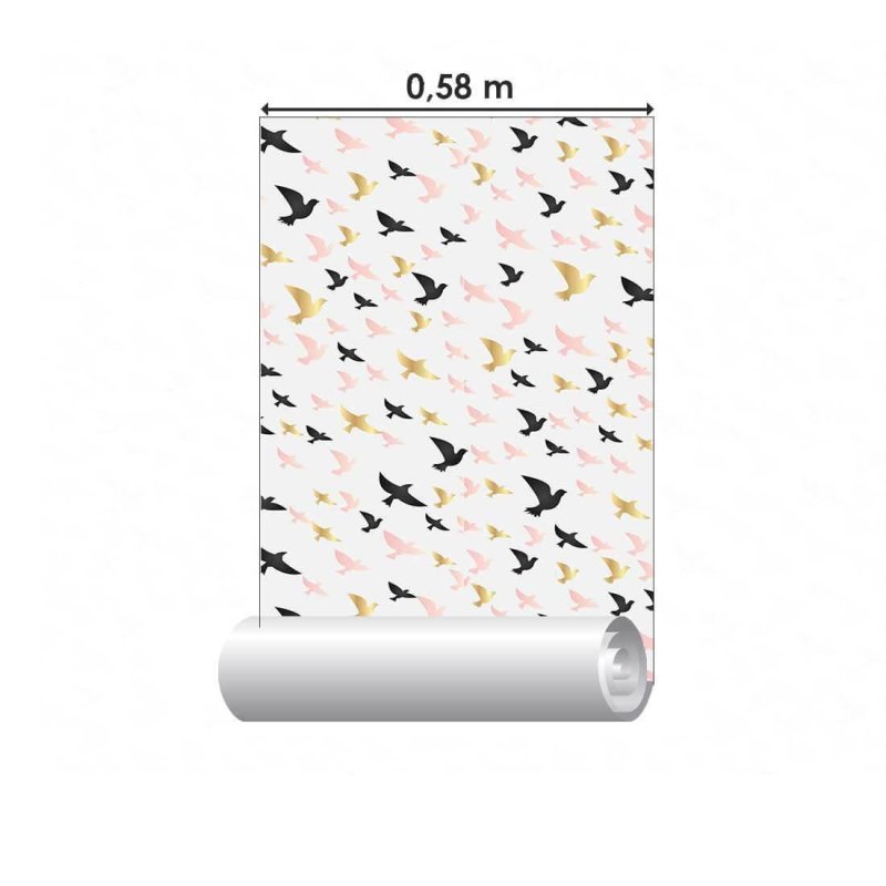 Papel de Parede Adesivo Passaro N02032 - Papel na Parede