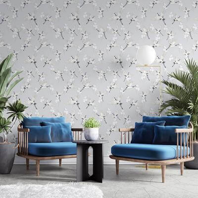 Papel de Parede Adesivo Pássaro N658 - Papel na Parede