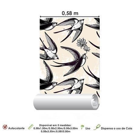 Papel de Parede Adesivo Pássaros 284251019 - Papel na Parede