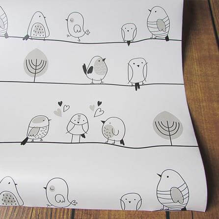 Papel de Parede Adesivo passaros 292436852 - Papel na Parede