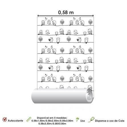 Papel de Parede Adesivo passaros 292436852 - Papel na Parede