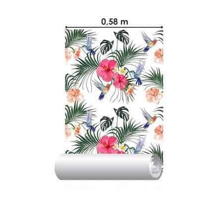 Papel de Parede Adesivo Pássaros Beija Flor 546435460 - Papel na Parede