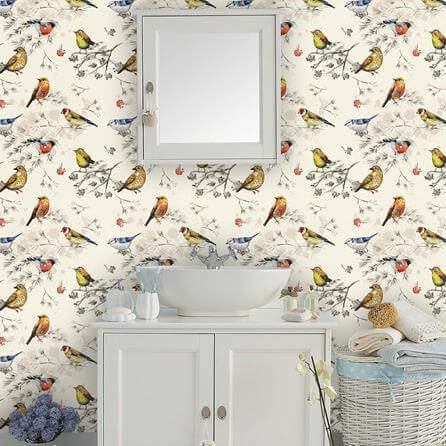 Papel de Parede Adesivo Pássaros Coloridos 256635979 - Papel na Parede