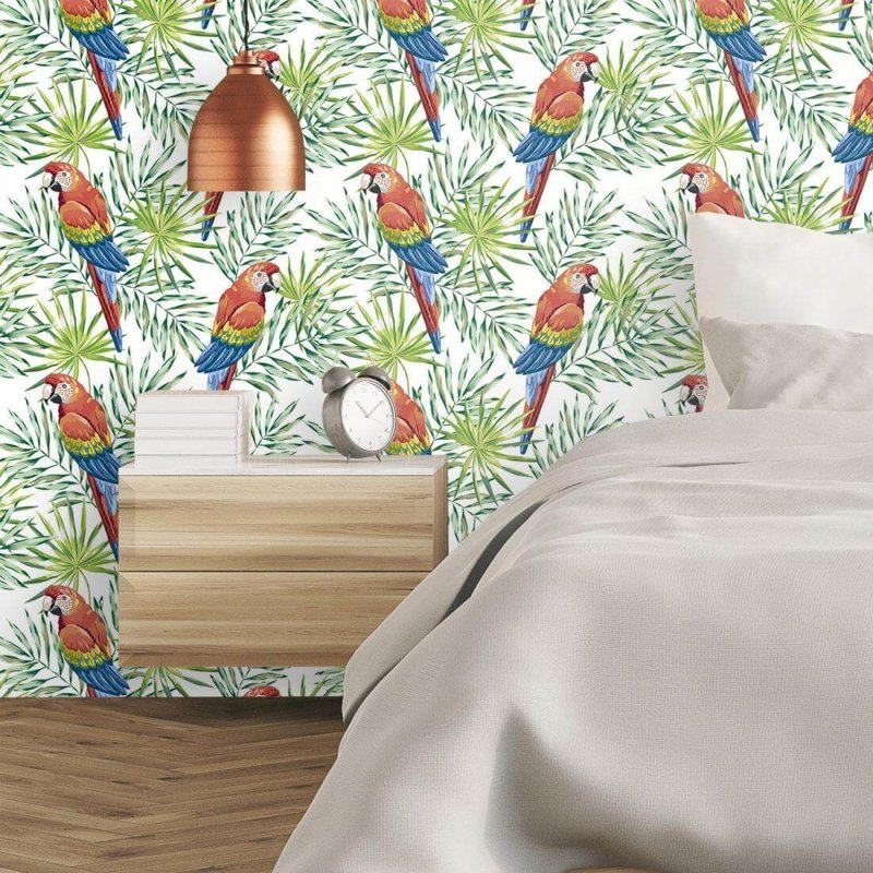 Papel de Parede Adesivo Pássaros Papagaios 560595790 - Papel na Parede