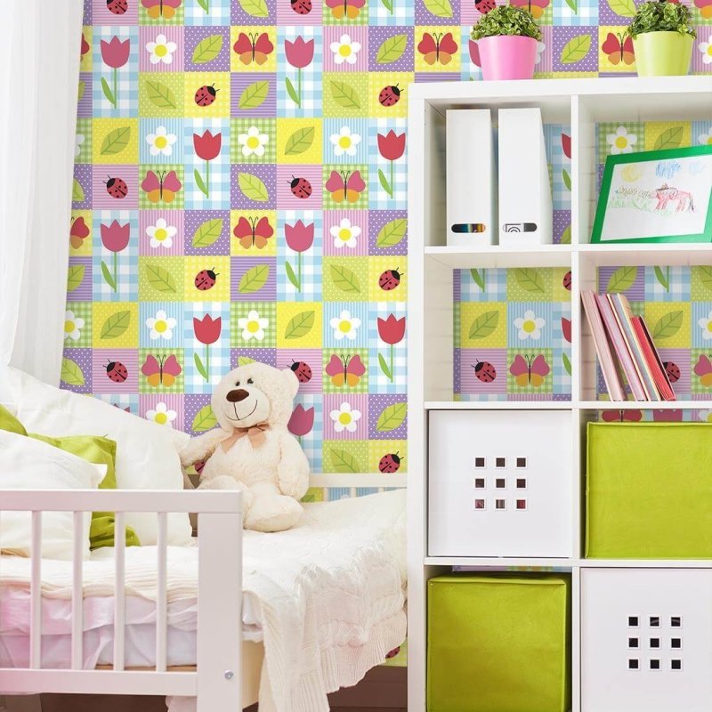 Papel de Parede Adesivo Patchwork 351 - Papel na Parede