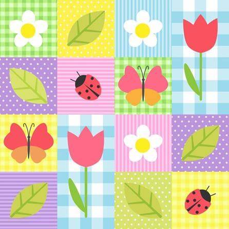 Papel de Parede Adesivo Patchwork 351 - Papel na Parede