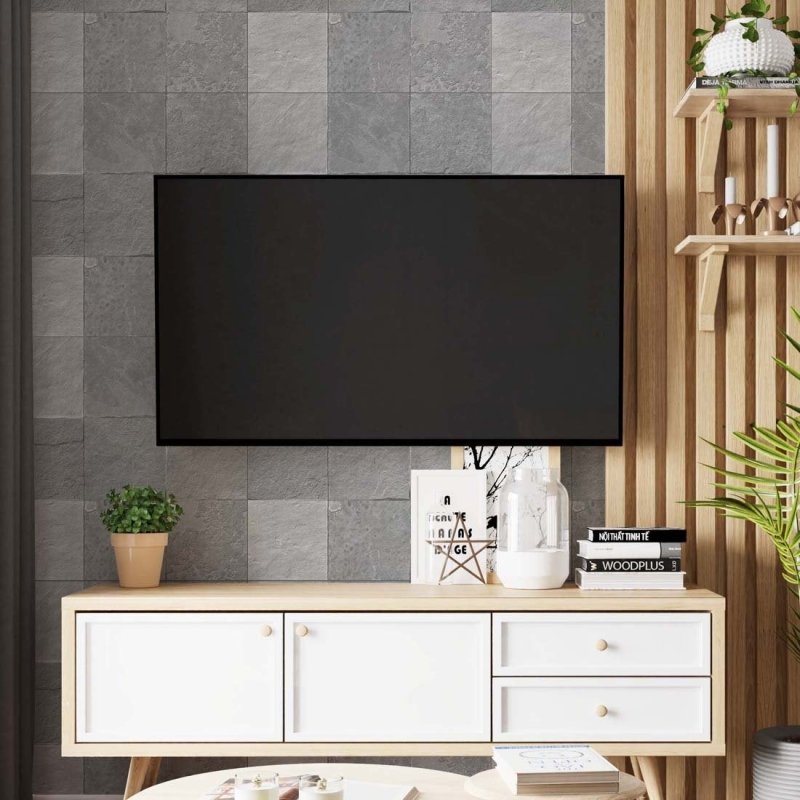 Papel de Parede Adesivo Pedra Comércio N02196 - Papel na Parede