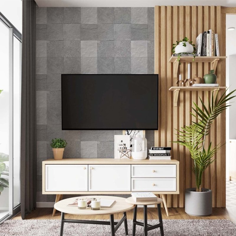 Papel de Parede Adesivo Pedra Comércio N02196 - Papel na Parede