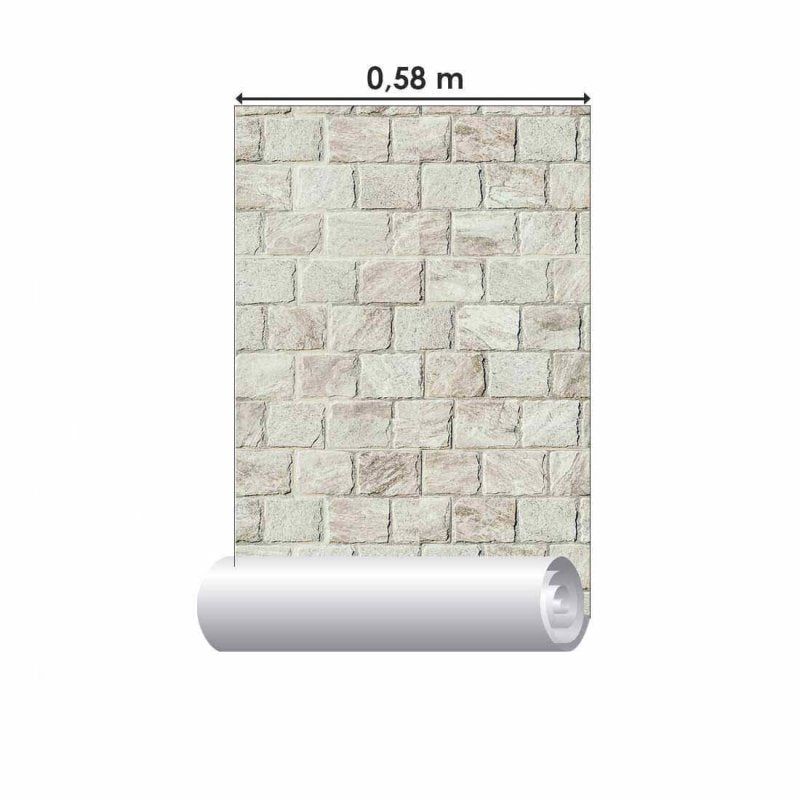 Papel de Parede Adesivo Pedra Rústico N02044 - Papel na Parede