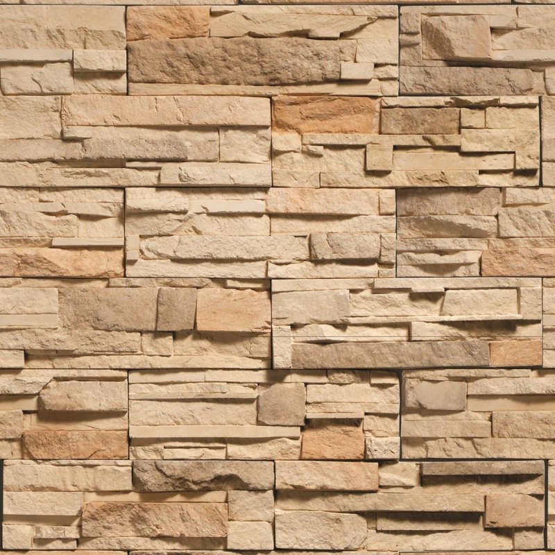 Papel de Parede Adesivo Pedras 3D Bege NP095 - Papel na Parede