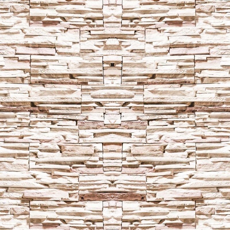 Papel de Parede Adesivo Pedras 3D Claras NP013 - Papel na Parede