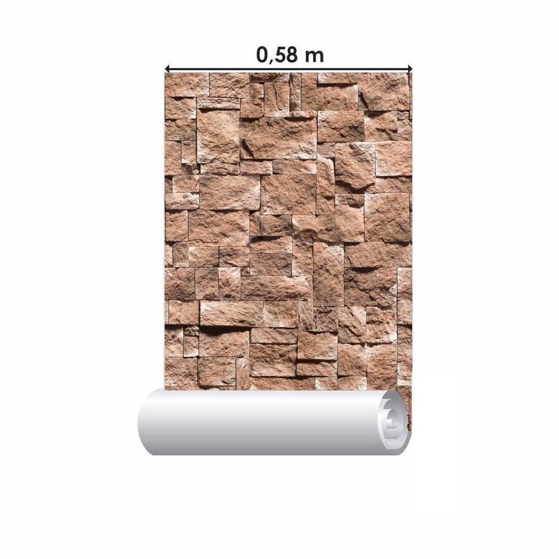 Papel de Parede Adesivo Pedras 3D NP081 - Papel na Parede