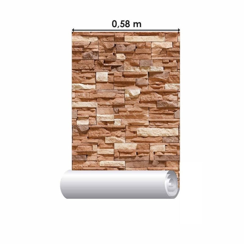 Papel de Parede Adesivo Pedras 3D NP082 - Papel na Parede