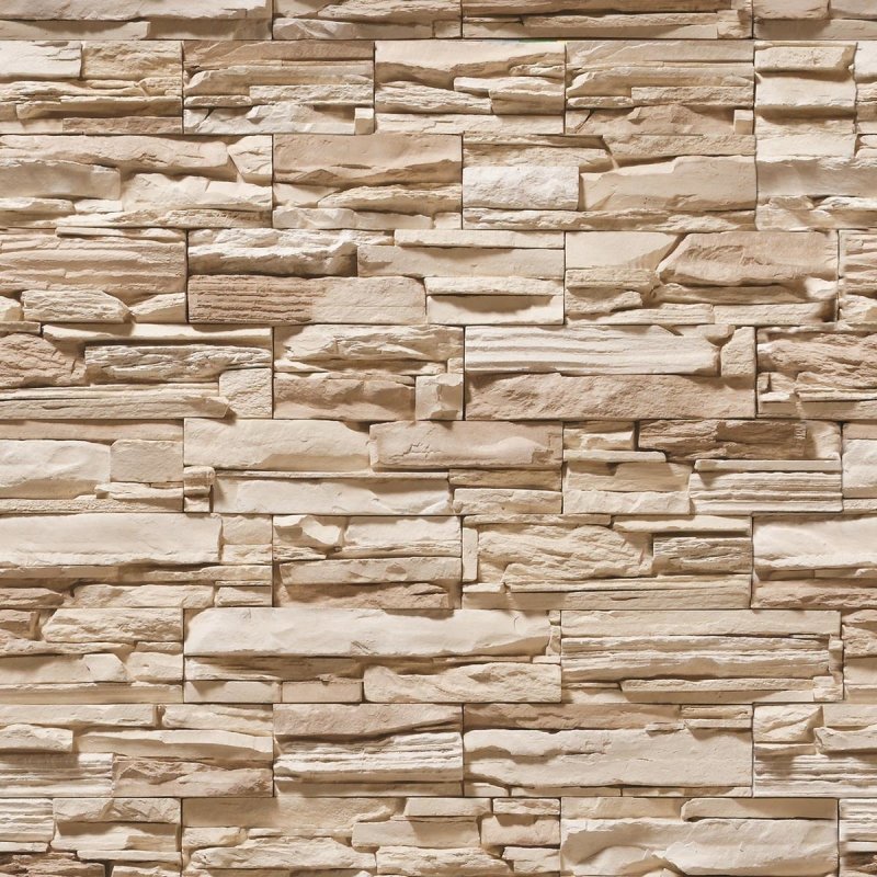 Papel de Parede Adesivo Pedras Bege 3D NP096 - Papel na Parede
