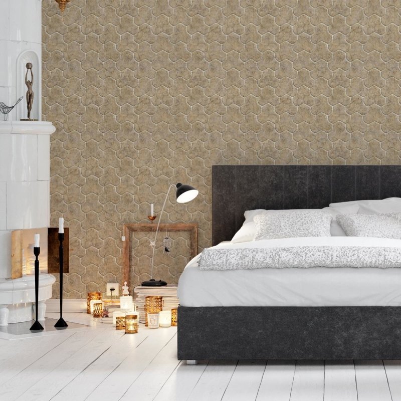 Papel de Parede Adesivo Pedras Bege NP027 - Papel na Parede