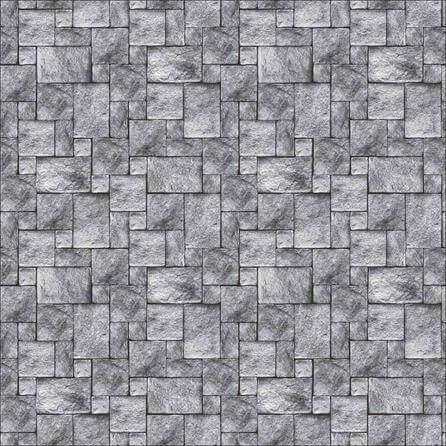 Papel de Parede Adesivo Pedras Cinza 0113 - Papel na Parede