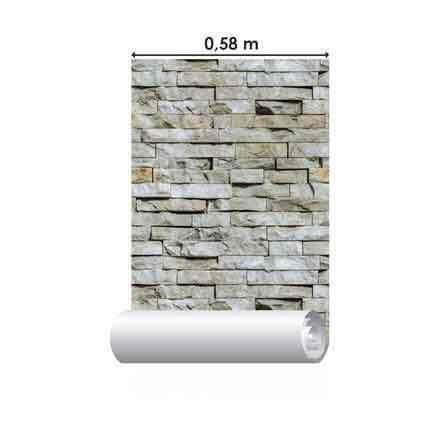 Papel de Parede Adesivo Pedras Rústico 80357018 - Papel na Parede