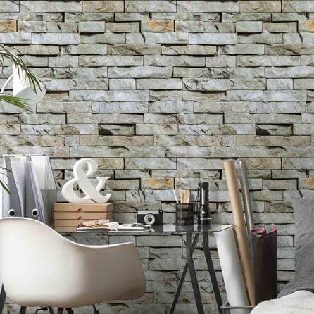 Papel de Parede Adesivo Pedras Rústico 80357018 - Papel na Parede