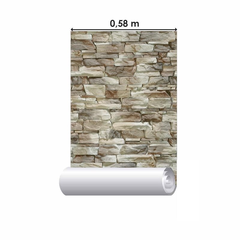 Papel de Parede Adesivo Pedras Variadas NP064 - Papel na Parede