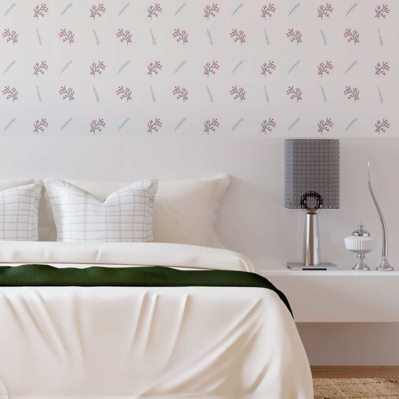 Papel de Parede Adesivo Pequenos Galhos de Inverno N08082 - Papel na Parede