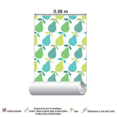 Papel de Parede Adesivo Pêra 1348 - Papel na Parede