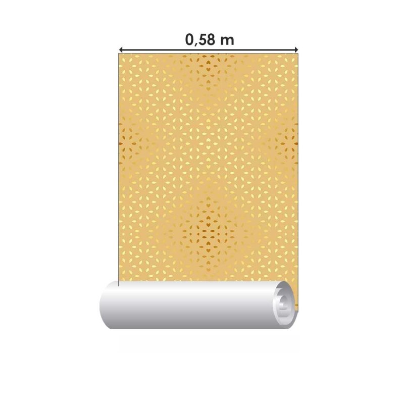 Papel de Parede Adesivo Pétalas douradas N08135 - Papel na Parede