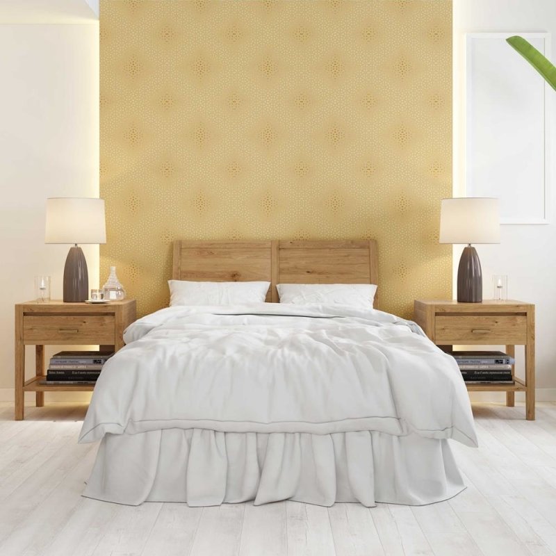 Papel de Parede Adesivo Pétalas douradas N08135 - Papel na Parede