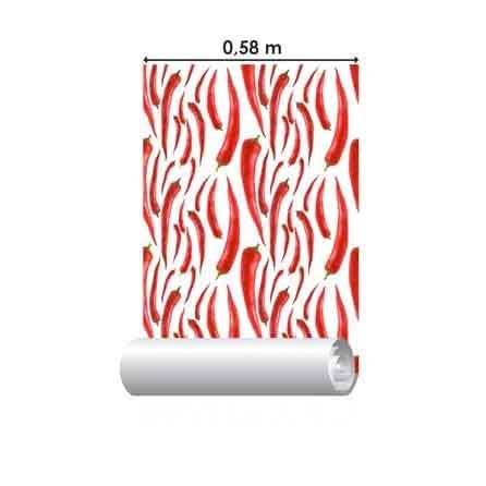 Papel de Parede Adesivo Pimenta N1213 - Papel na Parede
