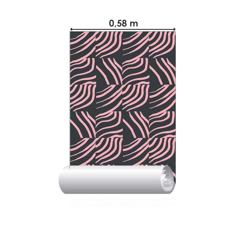 Papel de Parede Adesivo Pinceladas rosas N08212 - Papel na Parede