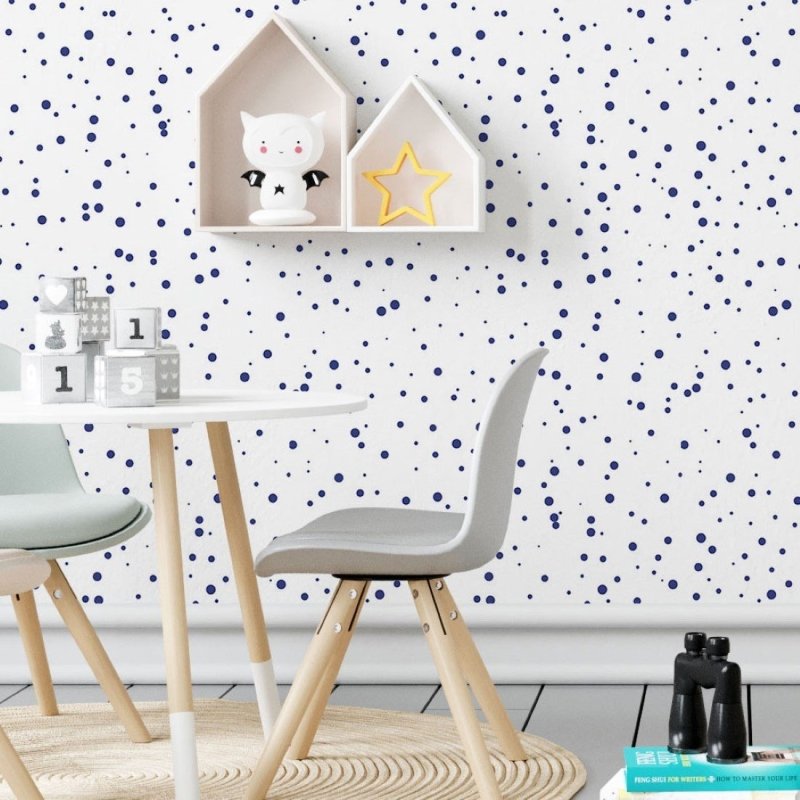 Papel de Parede Adesivo Pingos de Tinta N019086 - Papel na Parede