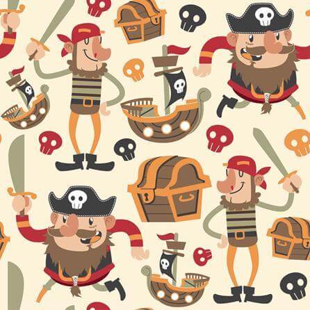 Papel de Parede Adesivo Piratas 375064426 - Papel na Parede