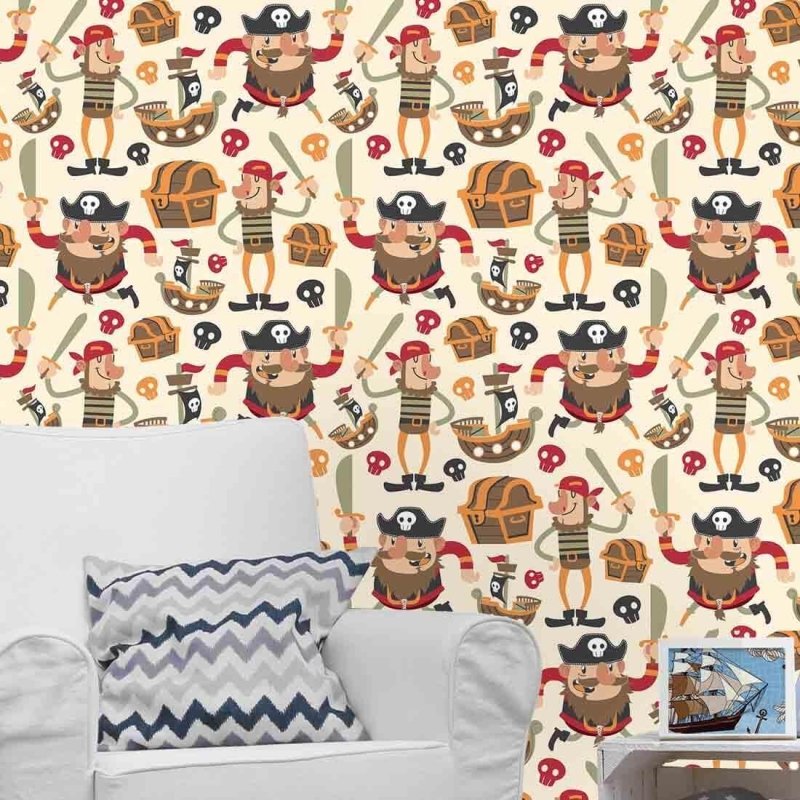 Papel de Parede Adesivo Piratas 375064426 - Papel na Parede