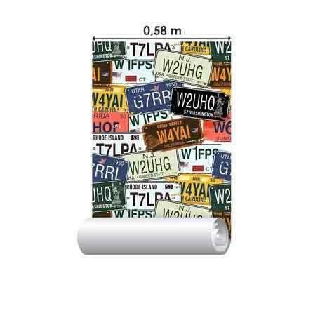 Papel de Parede Adesivo Placas 1449 - Papel na Parede