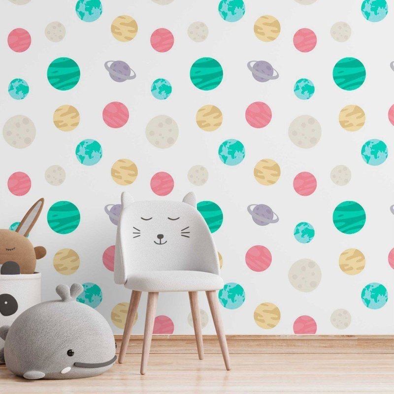 Papel de Parede Adesivo planetas N014154 - Papel na Parede