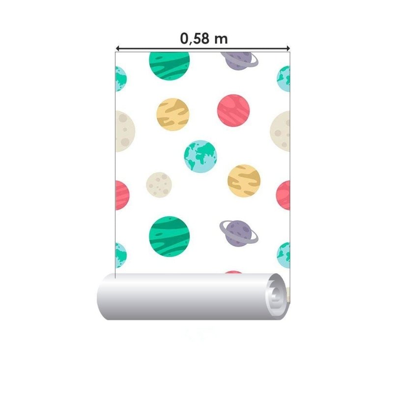 Papel de Parede Adesivo planetas N014154 - Papel na Parede