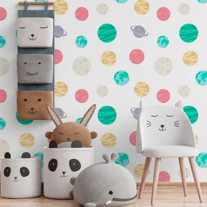 Papel de Parede Adesivo planetas N014154 - Papel na Parede