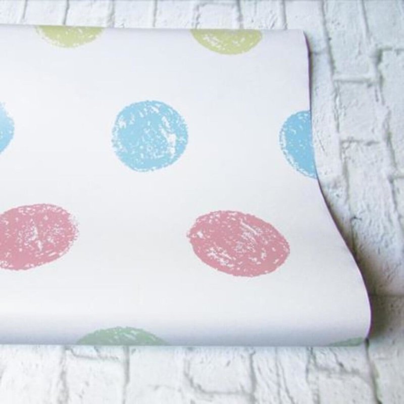 Papel de Parede Adesivo Poá Colorido Infantil 254181 - Papel na Parede