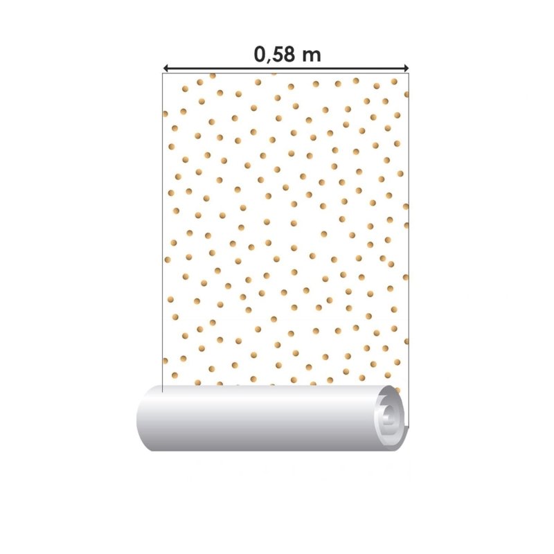 Papel de Parede Adesivo Poá Delicado N03082 - Papel na Parede