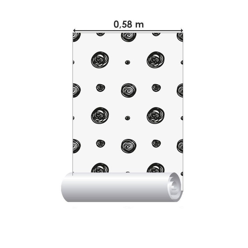 Papel de Parede Adesivo Poá Moderno N015104 - Papel na Parede
