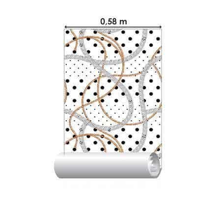 Papel de Parede Adesivo Poá Moderno N1304 - Papel na Parede