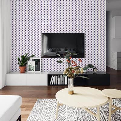 Papel de Parede Adesivo Poá N19012393 - Papel na Parede
