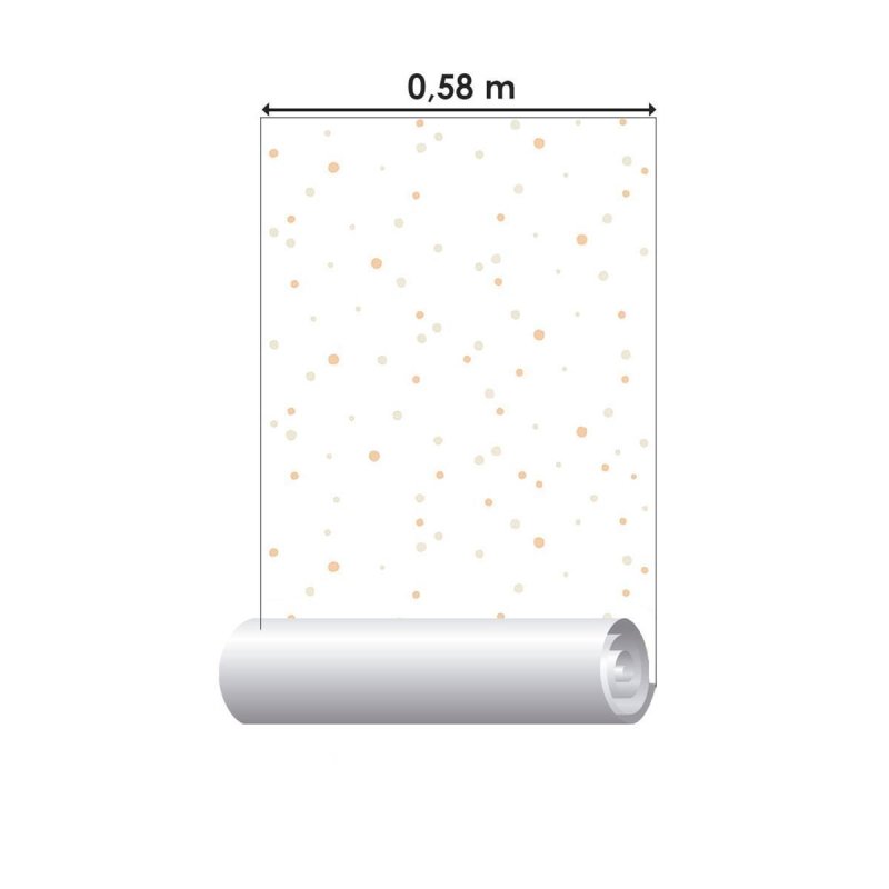 Papel de Parede Adesivo Poá Neutro N010144 - Papel na Parede