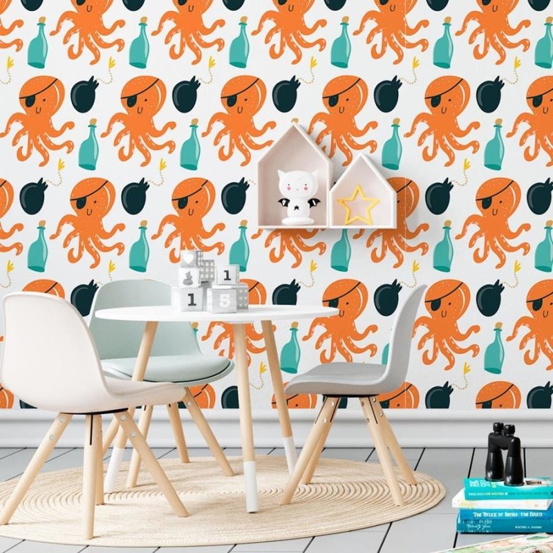 Papel de Parede Adesivo Polvo Pirata N06159 - Papel na Parede