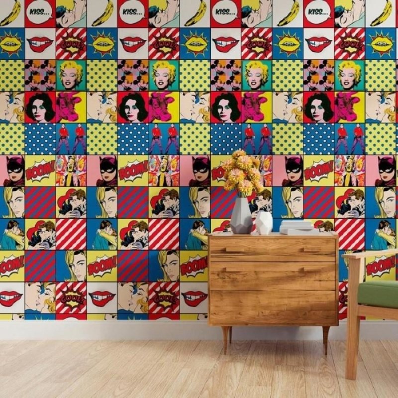 Papel de Parede Adesivo Pop Art N011026 - Papel na Parede