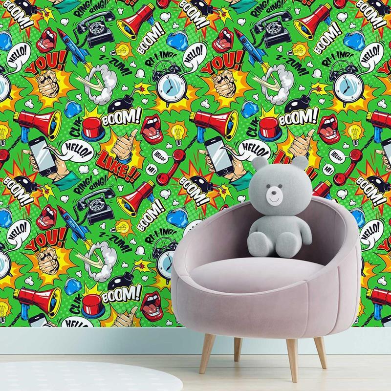 Papel de Parede Adesivo Pop Art Quadrinhos N05010 - Papel na Parede