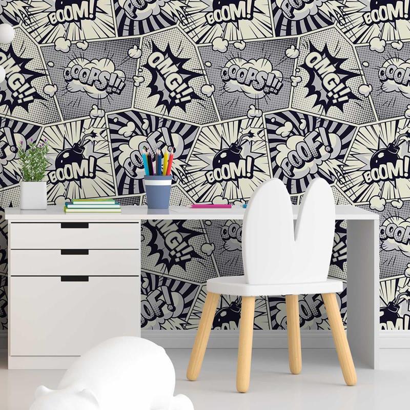 Papel de Parede Adesivo Pop Art Quadrinhos N05012 - Papel na Parede