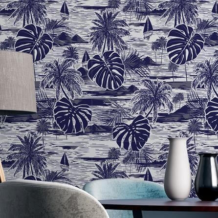 Papel de Parede Adesivo Praia N1334 - Papel na Parede